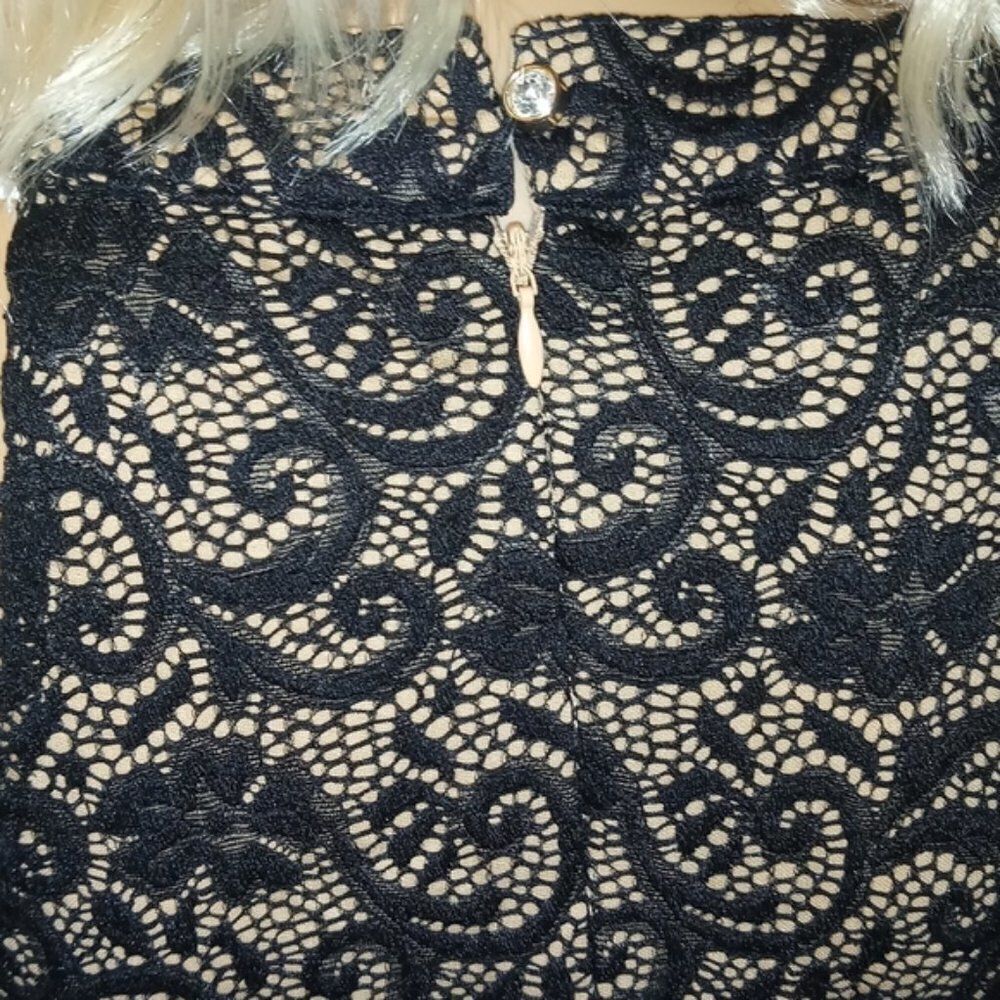 AVAILABLE BY ANGELA FASHION PEARLS & LACE Dress L - Picture 3 of 9